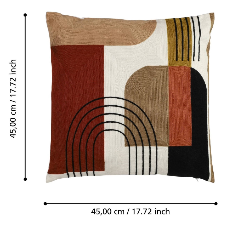 Eglo - Декоративна възглавница 45x45 см цветен