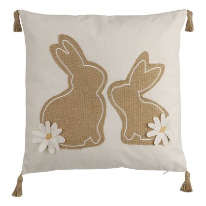 Eglo 420097 - Декоративна възглавница CHEVERY 45x45 cm бежова/кафява