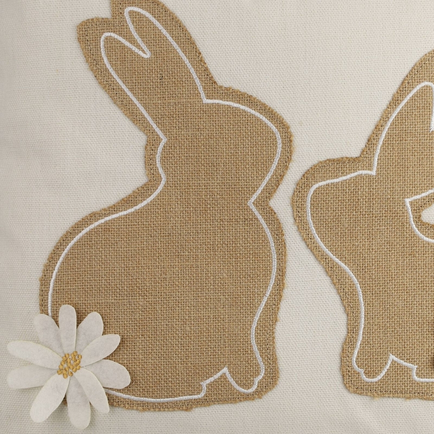 Eglo 420097 - Декоративна възглавница CHEVERY 45x45 cm бежова/кафява