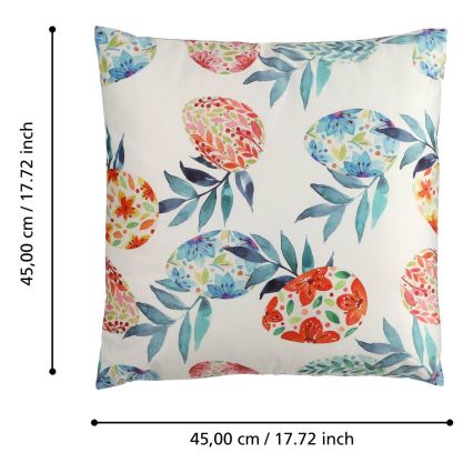 Eglo 420101 - Декоративна възглавница GEBENG 45x45 см синьо/червено