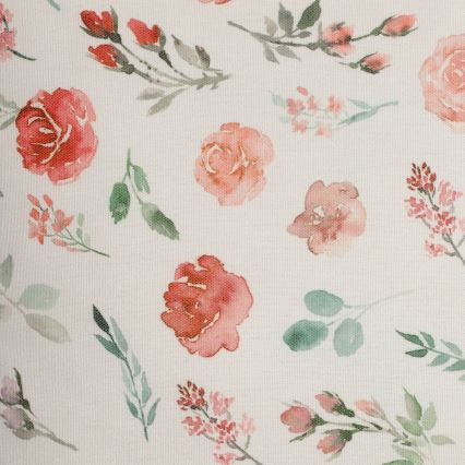 Eglo 420102 - Декоративна възглавница GEBENG 45x45 см бяла/розова