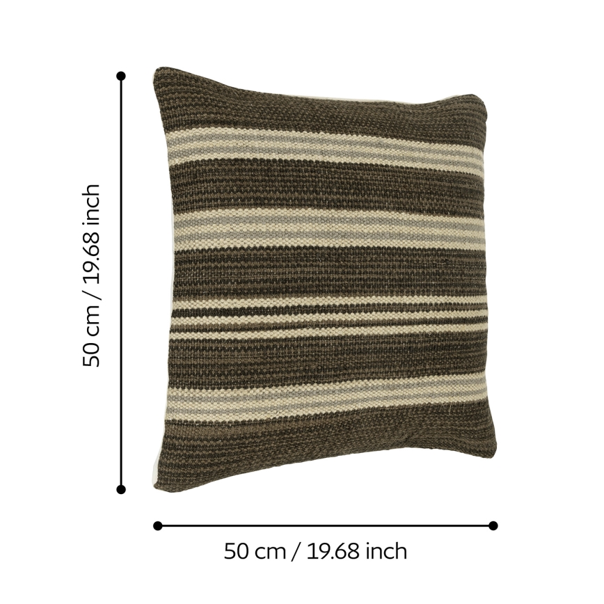 Eglo 420104 - Декоративна възглавница CHEVERY 50x50 cm кафява