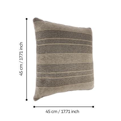 Eglo 420125 - Декоративна възглавница CHEVERY 45x45 см кафява