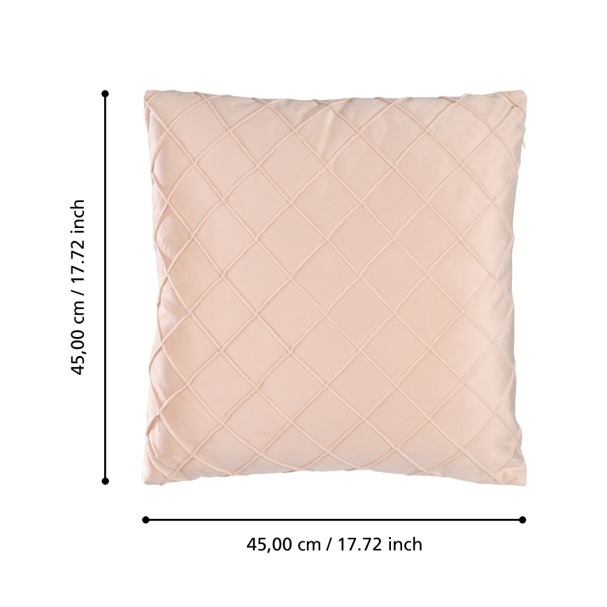 Eglo 420253 - Декоративна възглавница SHOURA 45 x 45 см, розова