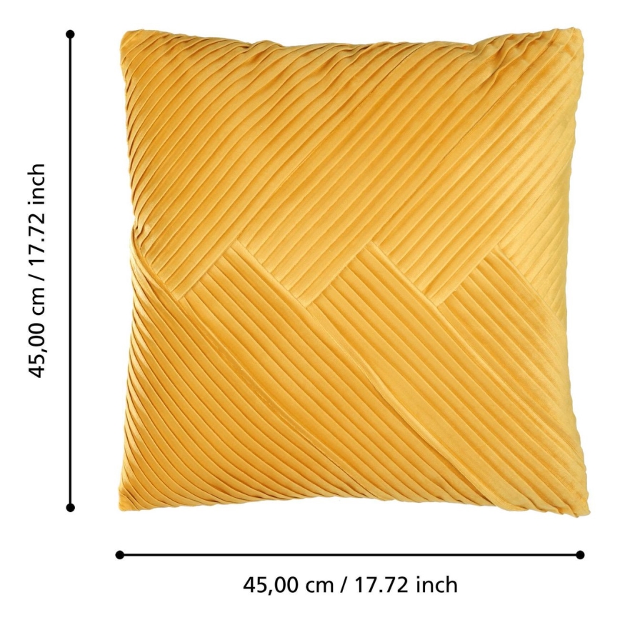 Eglo - Декоративна възглавница 45x45 см жълт