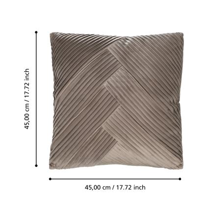 Eglo 420266 - Декоративна възглавница SHOURA 45x45 см кафява