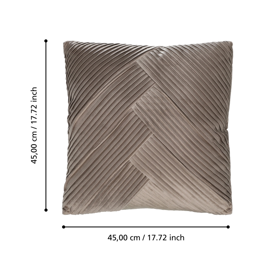 Eglo 420266 - Декоративна възглавница SHOURA 45x45 см кафява