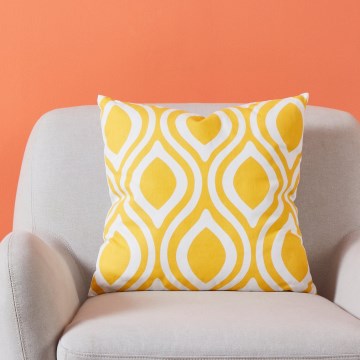 Eglo 420293 - Декоративна възглавница CHEVERY 45 x 45 см жълта