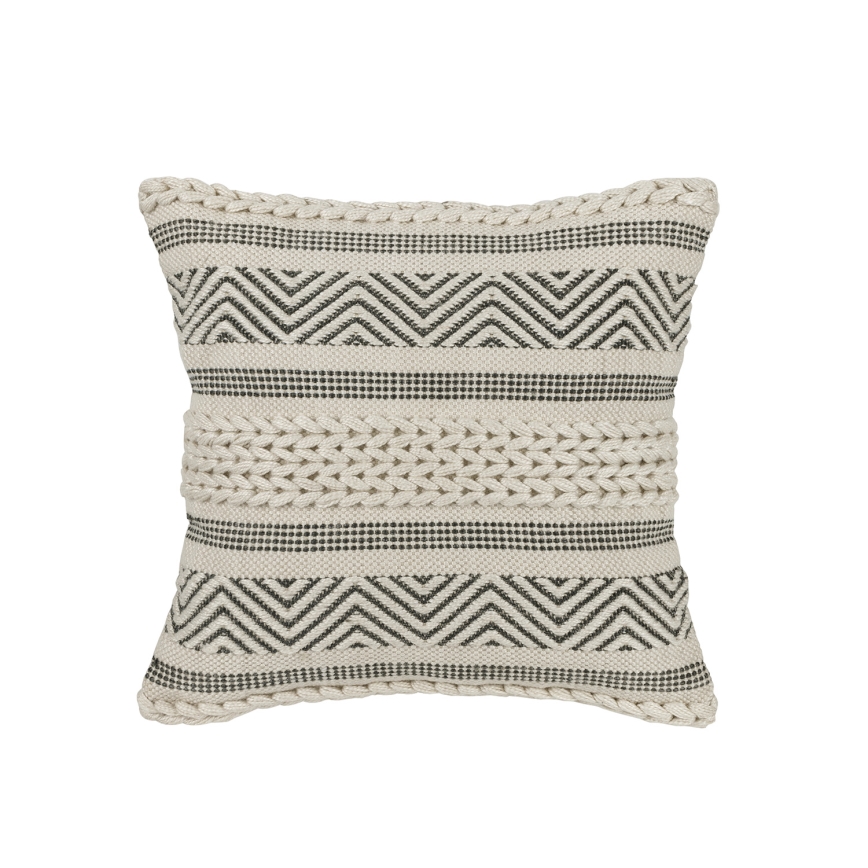 Eglo 420304 - Декоративна възглавница MELUT 45x45 cm кремава/черна