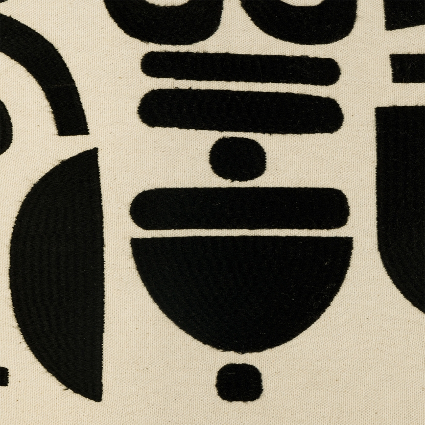 Eglo 420307 - Декоративна възглавница CHEVERY 45x45 cm крем/черен