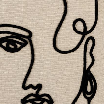 Eglo 420329 - Декоративна възглавница CHEVERY 45x45 cm кремава/черна