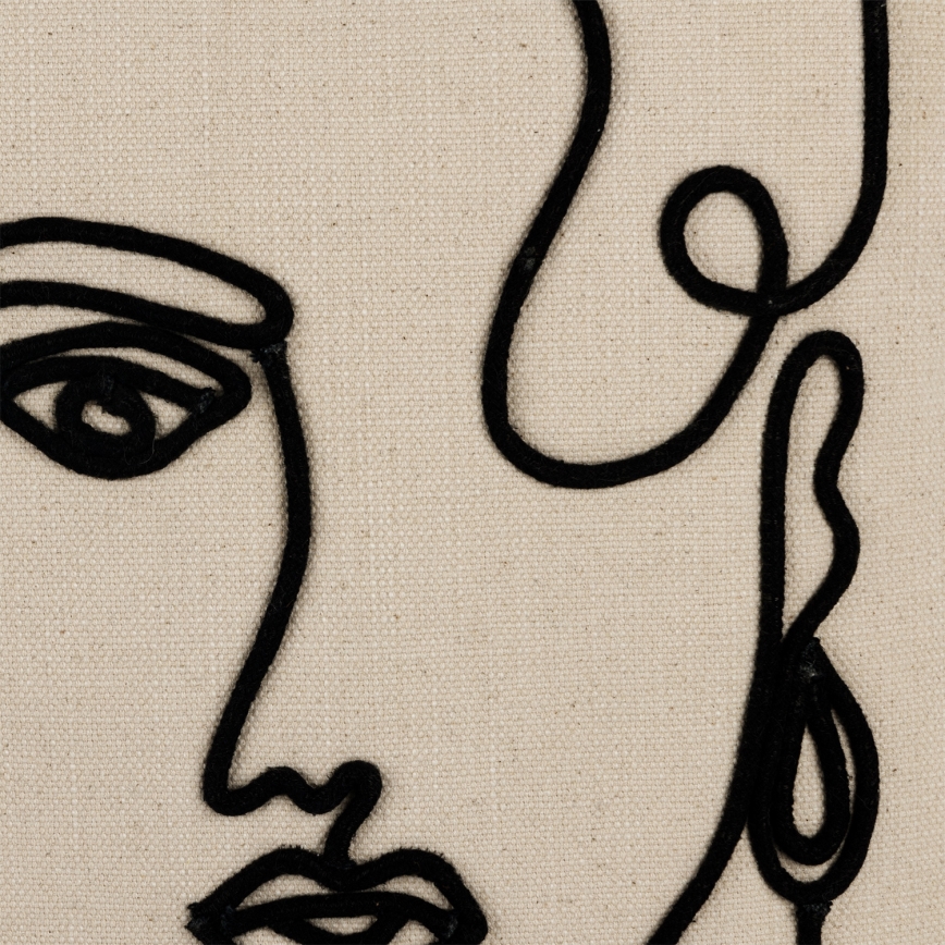 Eglo 420329 - Декоративна възглавница CHEVERY 45x45 cm кремава/черна