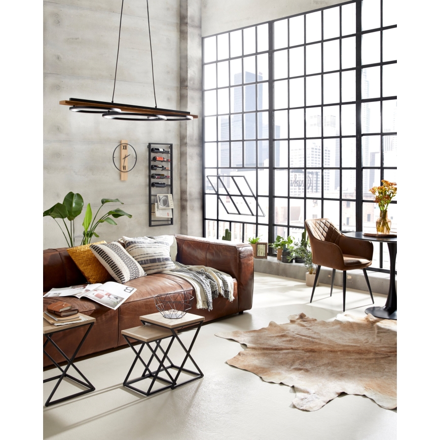 Eglo 421221 - Стъклена ваза SIRANANA 22x14,5 см кафява/опушена