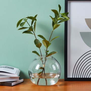 Eglo 421241 - Стъклена ваза MAROSAVA 17x20 cm сива/опушена