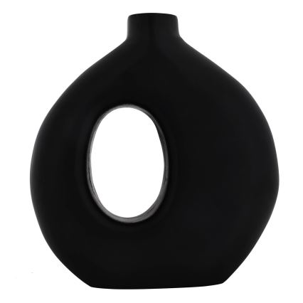 Eglo - Дървена ваза 16,5x18 см черен