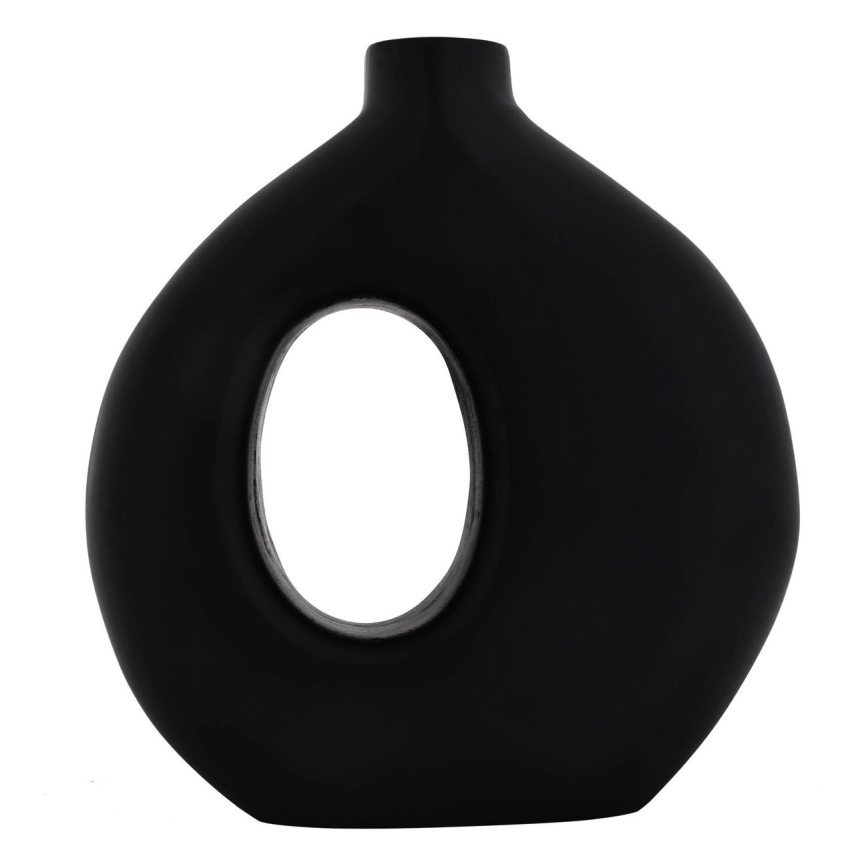 Eglo - Дървена ваза 16,5x18 см черен