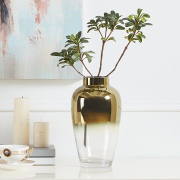 Eglo 421358 - Стъклена ваза KENYASI 27x15,5 см златна