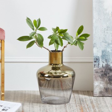 Eglo 421368 - Стъклена ваза SAMUNTAI 32x25 cm златна