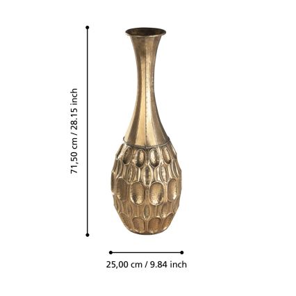 Eglo 421633 - Метална ваза LENGGENG 71,5x25 cm златиста