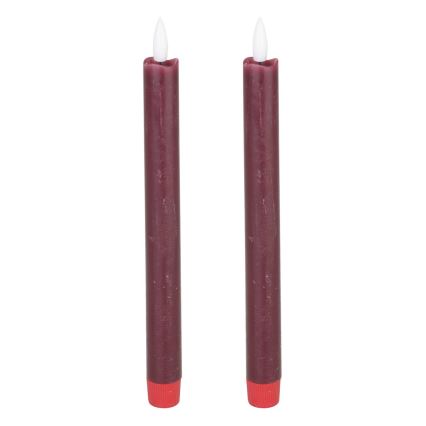 Eglo - К-кт 2x LED свещ LED/1xAAA 24,5 см червен