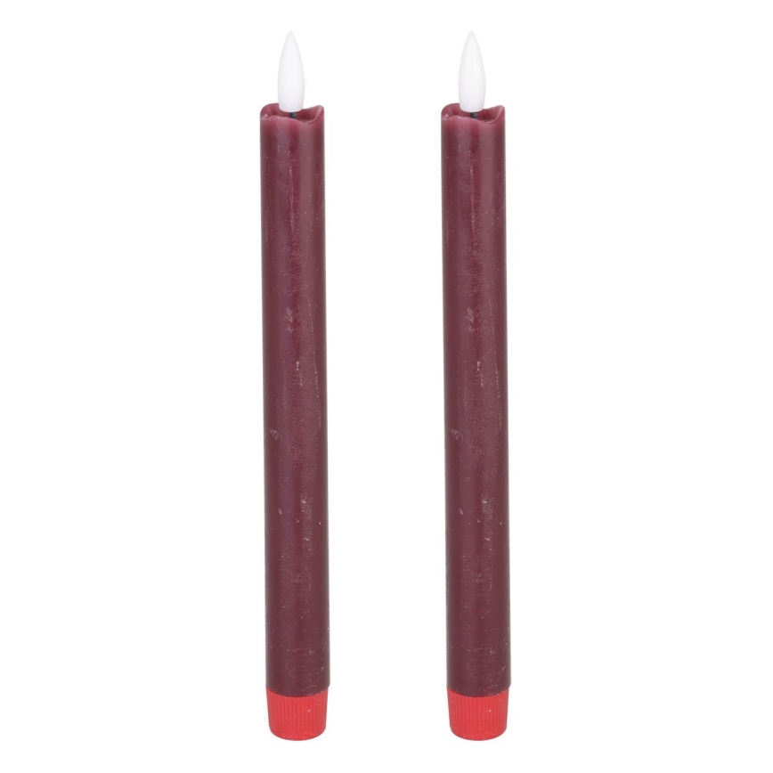 Eglo - К-кт 2x LED свещ LED/1xAAA 24,5 см червен