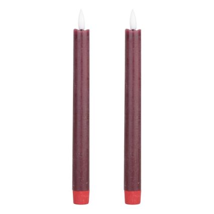 Eglo - К-кт 2x LED свещ LED/1xAAA 24,5 см червен