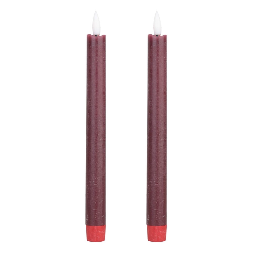 Eglo - К-кт 2x LED свещ LED/1xAAA 24,5 см червен