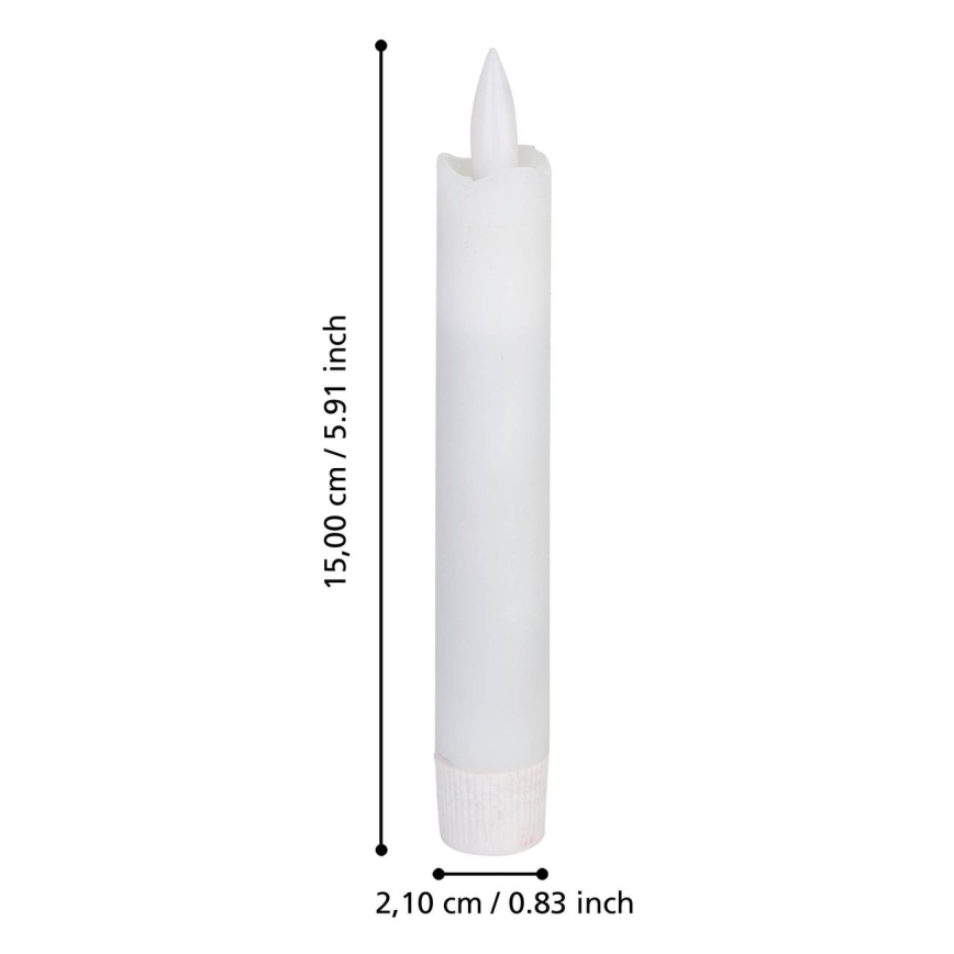 Eglo - К-кт 2x LED свещ LED/1xAAA 15 см бял
