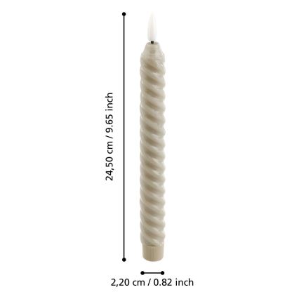 Eglo - К-кт 2x LED свещ LED/1xAAA 24,5 см бежов