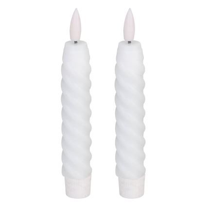 Eglo - К-кт 2x LED свещ LED/1xAAA 15 см бял