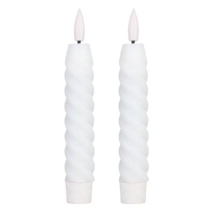 Eglo - К-кт 2x LED свещ LED/1xAAA 15 см бял