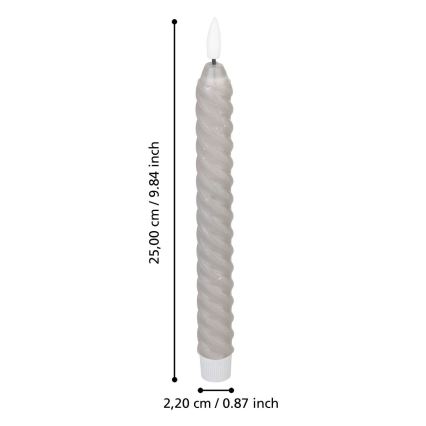 Eglo - К-кт 2x LED свещ LED/1xAAA 25 см сив