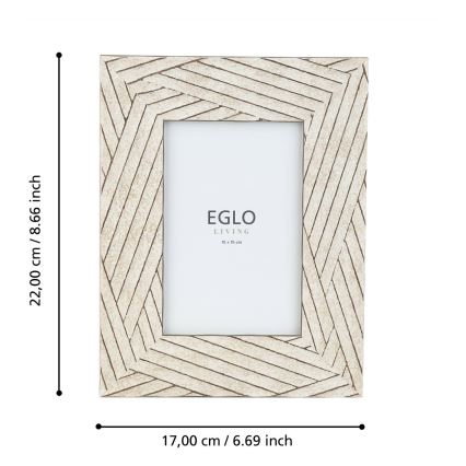 Eglo - Рамка за снимка 10x15 см бежов