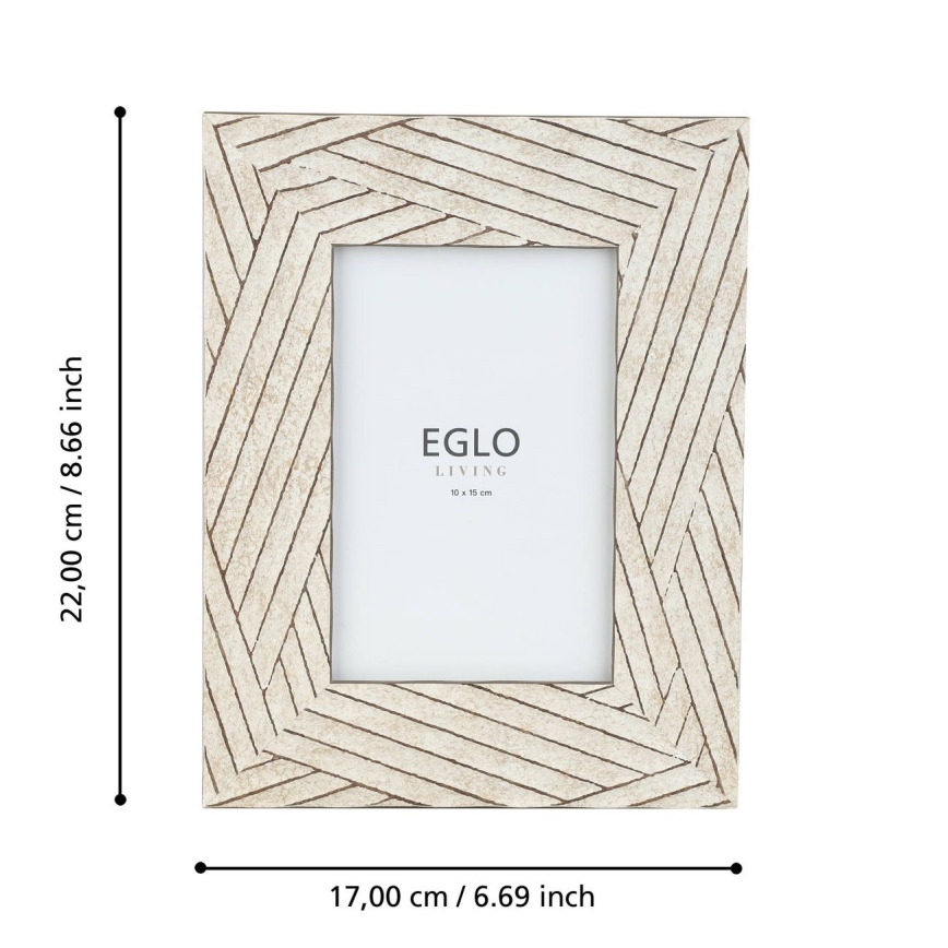 Eglo - Рамка за снимка 10x15 см бежов