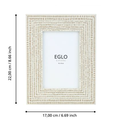 Eglo - Рамка за снимка 10x15 см кремав