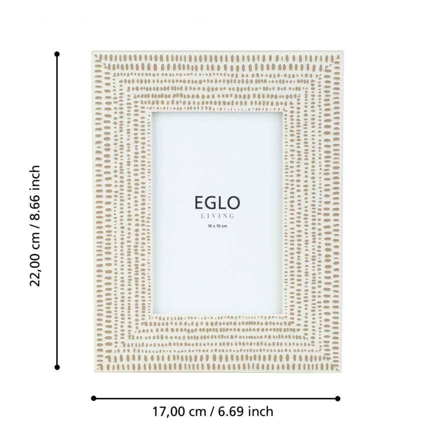 Eglo - Рамка за снимка 10x15 см кремав