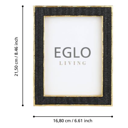 Eglo - Рамка за снимка 13x18 см черен/златист