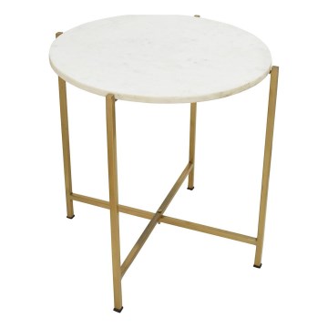 Eglo 424002 - Странична масичка TOWADA 46 см мрамор/златисто