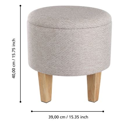 Eglo 424032 - Табуретка MASHIKE 40x39 cm бежова