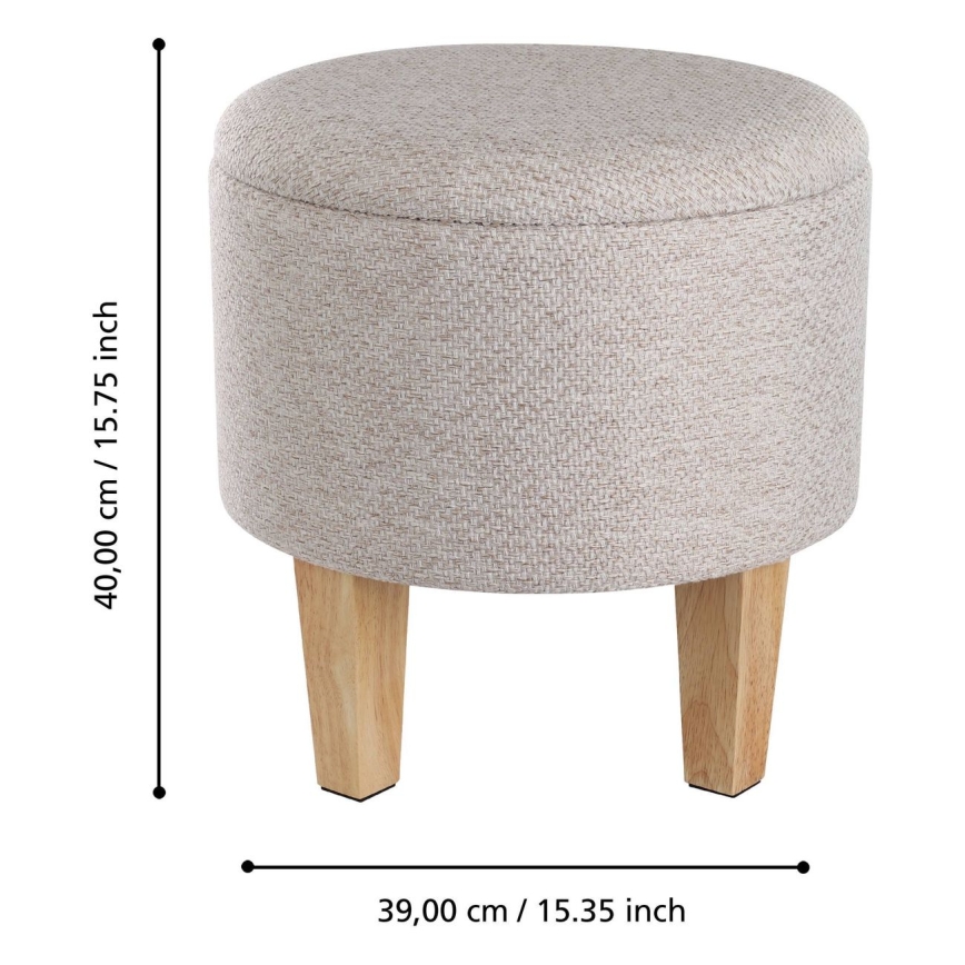 Eglo 424032 - Табуретка MASHIKE 40x39 cm бежова
