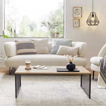 Eglo 424801 - Холна маса AUKSIDE 53,5x100 cm кафява/черна