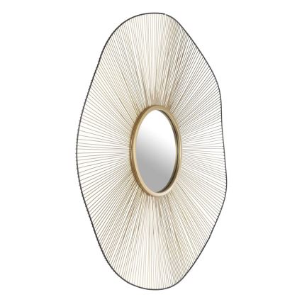 Eglo - Стенно огледало с диаметър 76 см, златисто/черно