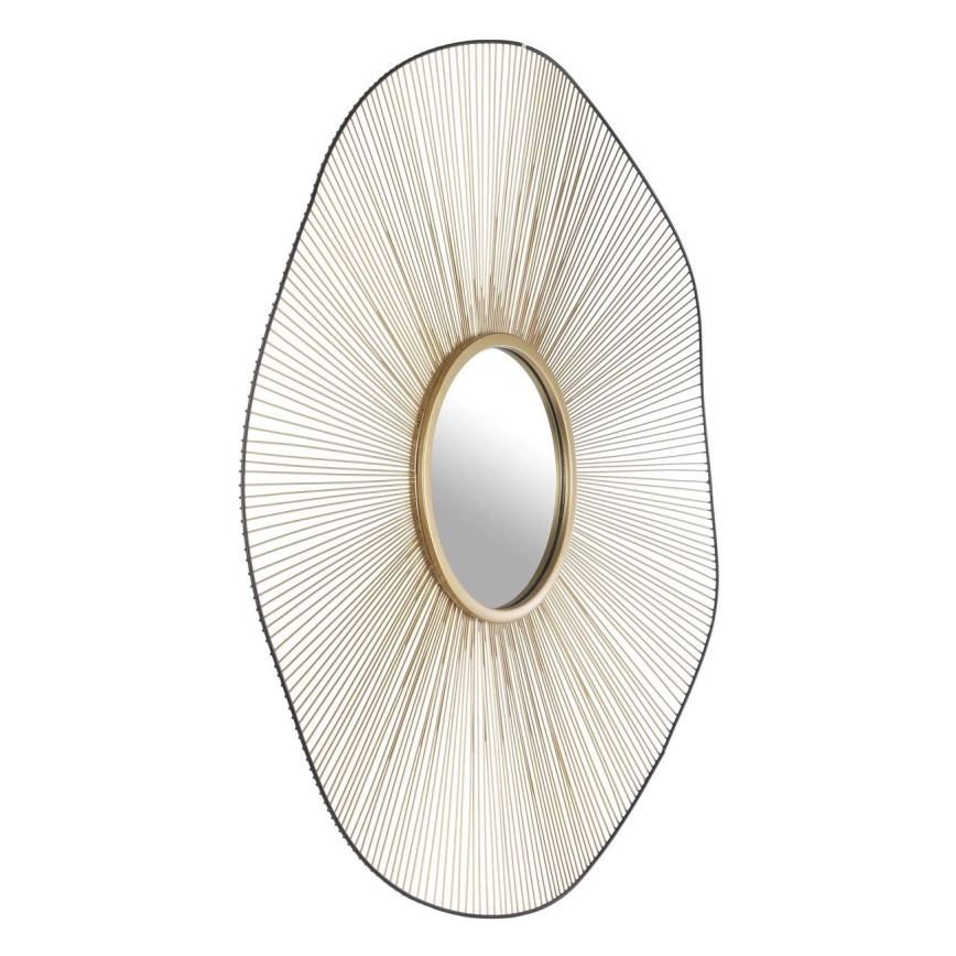 Eglo - Стенно огледало с диаметър 76 см, златисто/черно