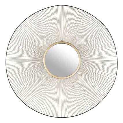 Eglo - Стенно огледало с диаметър 76 см, златисто/черно