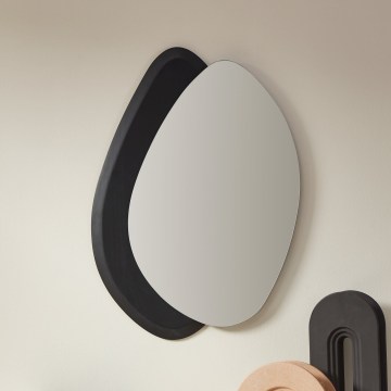 Eglo 425051 - Стенно огледало LIOMA 68x48 см смърч/черно