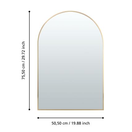 Eglo 425057 - Стенно огледало AMBERY 75,5x50,5 см златно