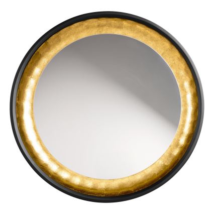 Eglo 425062 - Стенно огледало BONTANG Ø 90 см черно/златисто
