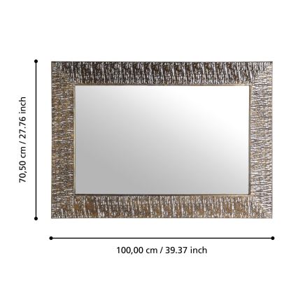 Eglo 425076 - Стенно огледало TOAMASINA 100x70,5 cm бронзово