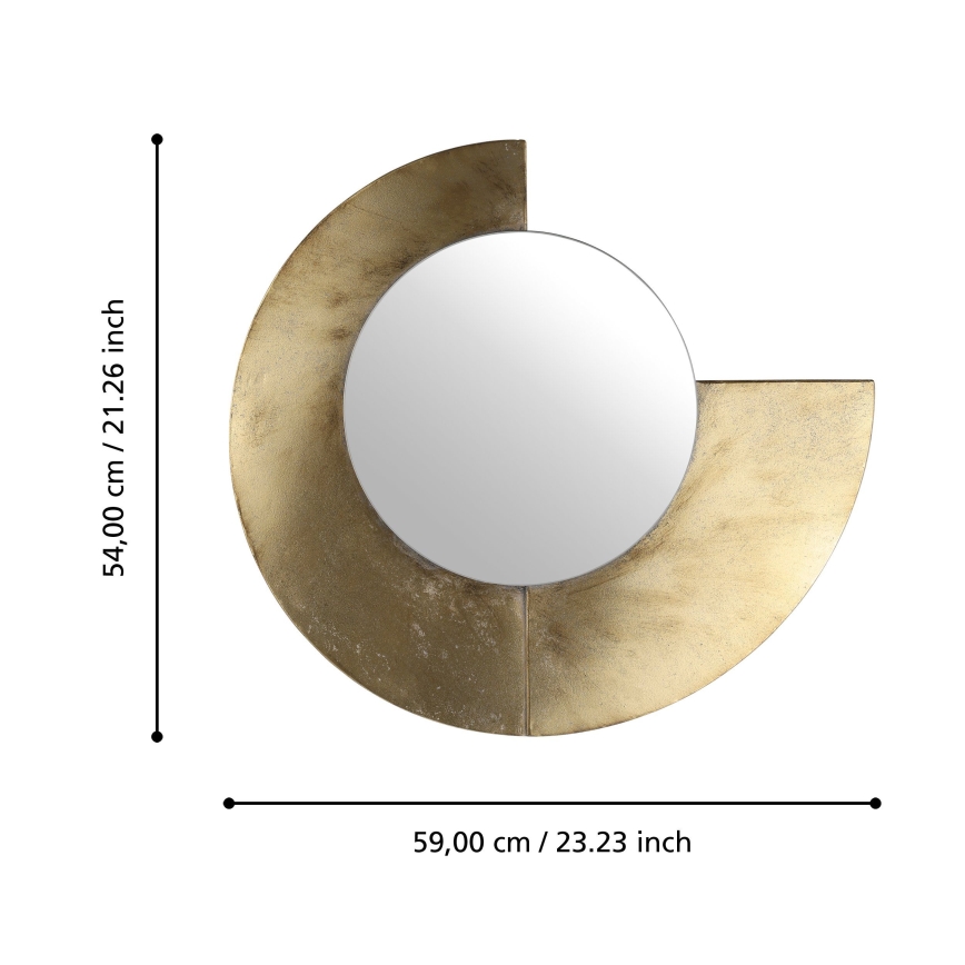 Eglo 425078 - Стенно огледало TOAMASINA 54x59 cm златно