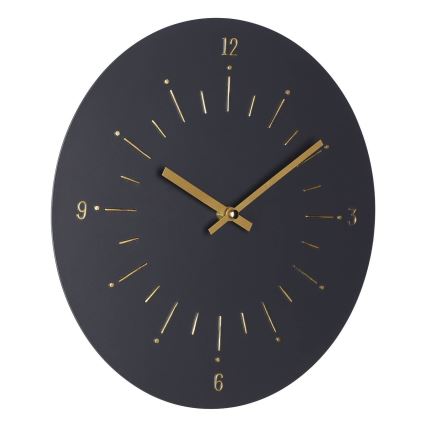 Eglo - Стенен часовник 1xAA Ø 30 см черен